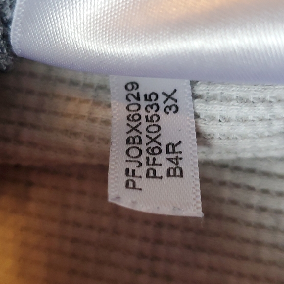 Calvin Klein performance colorblock cowlneck ribknit pullover size 3X - Picture 9 of 9